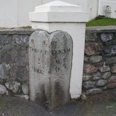 Milestone, Babbacombe Road, jct of York Road, 50m from Kirkham Practice