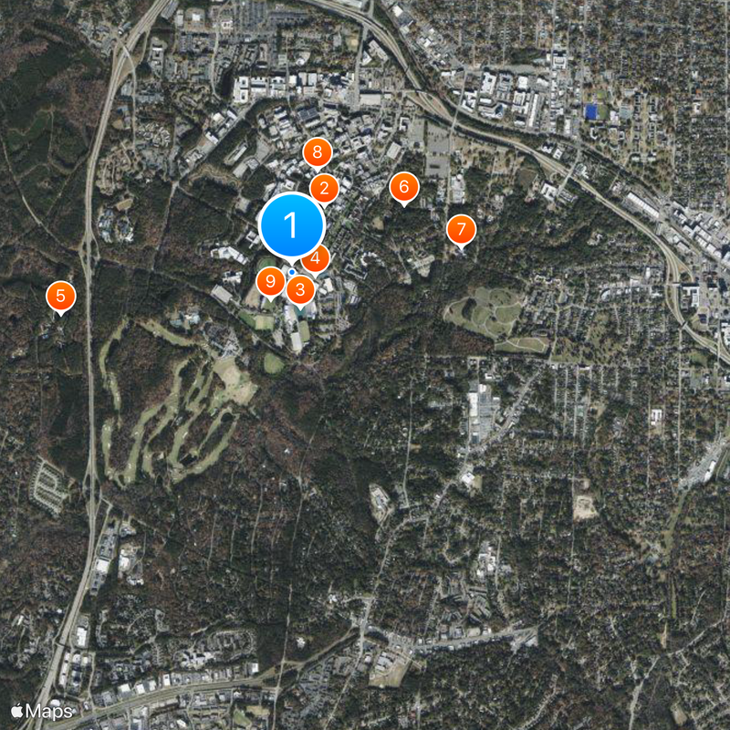 Cameron Indoor Stadium Map