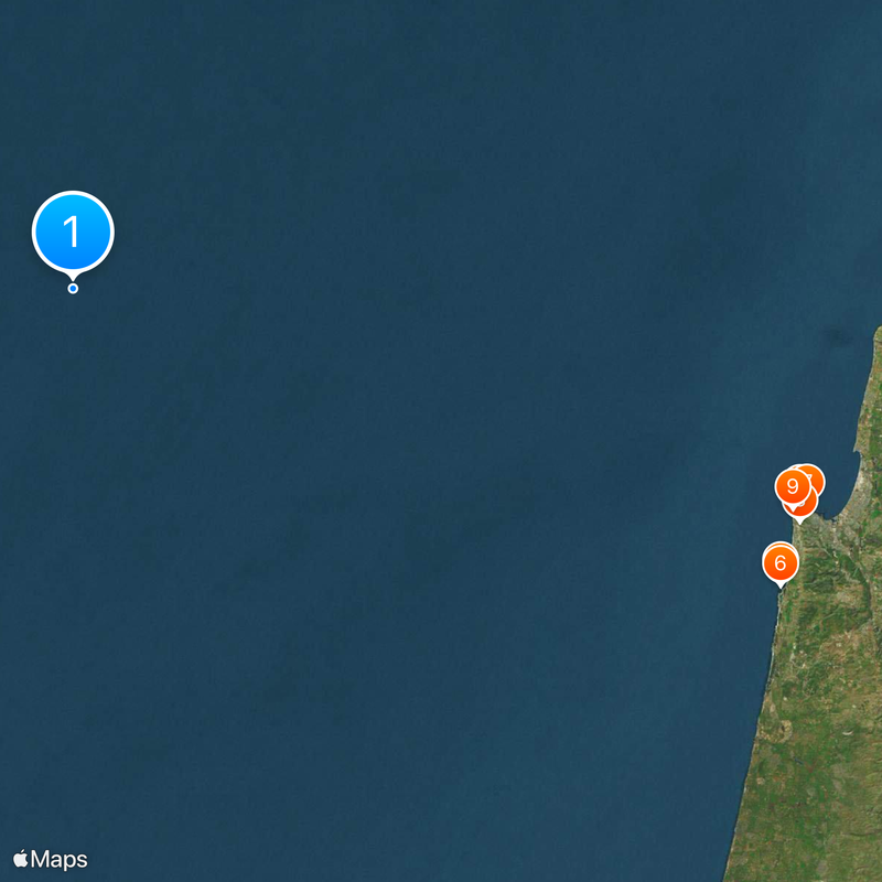 Leviathan gas field Map