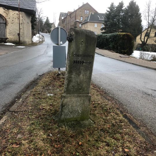 Kgl.-sächs. Postmeilenstein Crottendorfer Straße