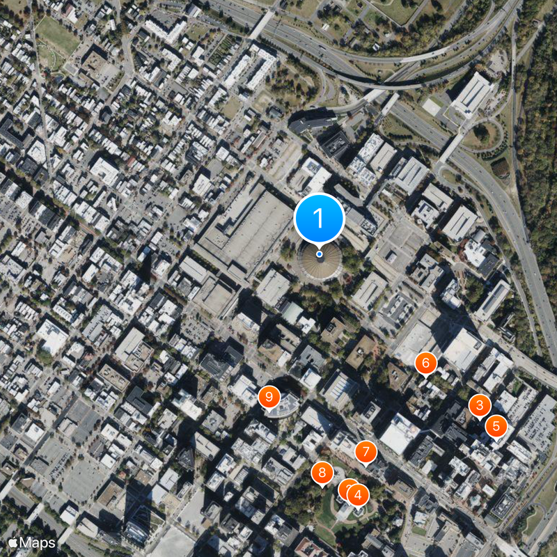 Richmond Coliseum Map