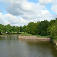 Gedeelte van de vestingwerken en grachten