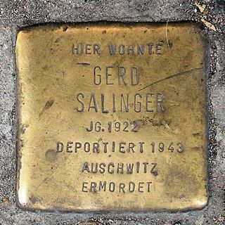 Stolperstein dedicated to Gerd Salinger