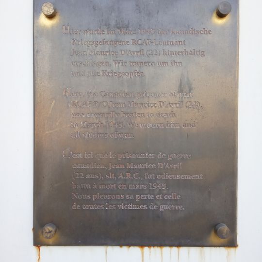 Plaque to Jean Maurice D'Avril