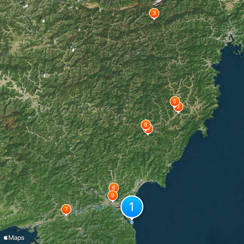 Shimanto River Map