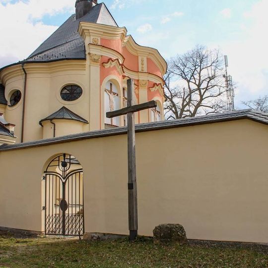 Kříž v Jaroměřicích na hoře Kalvárie