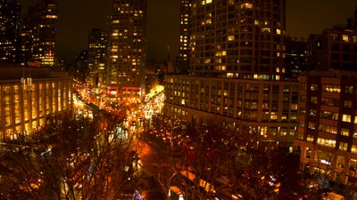 At night 0