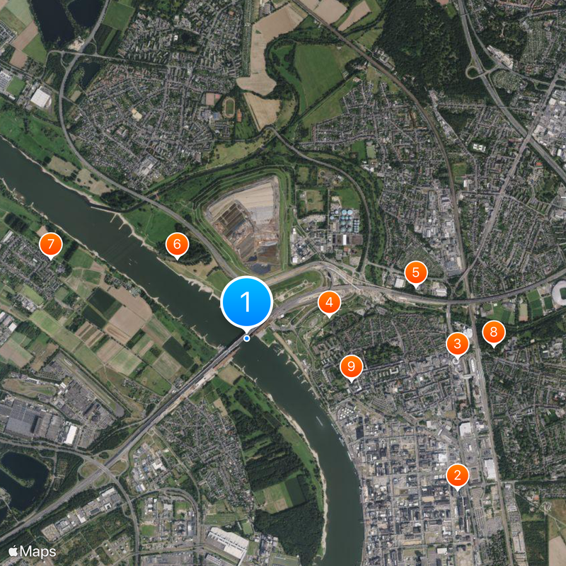 Leverkusen Bridge Mappa