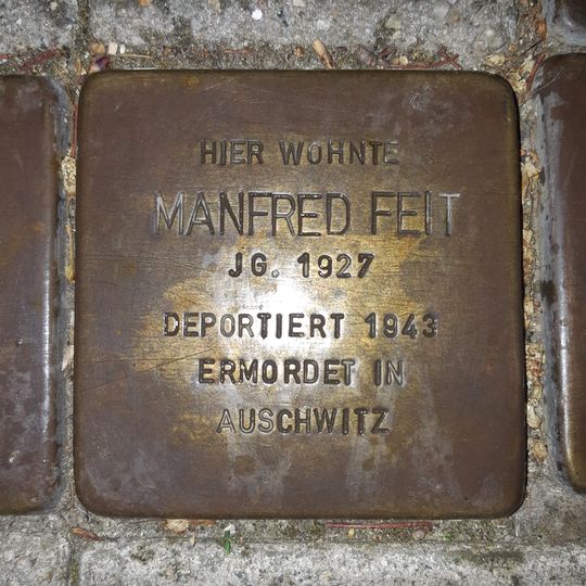 Stolperstein en memoria de Manfred Feit