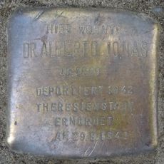Stolperstein dedicated to Alberto Jonas