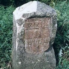 Milestone, just E of jct with Captains Close