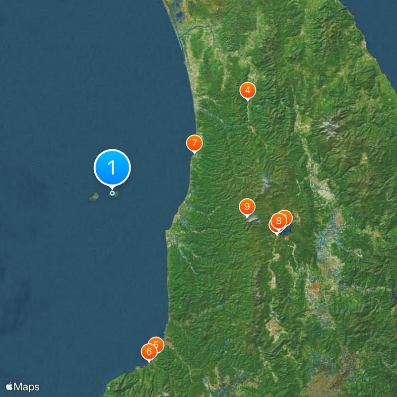 Île Yagishiri Carte