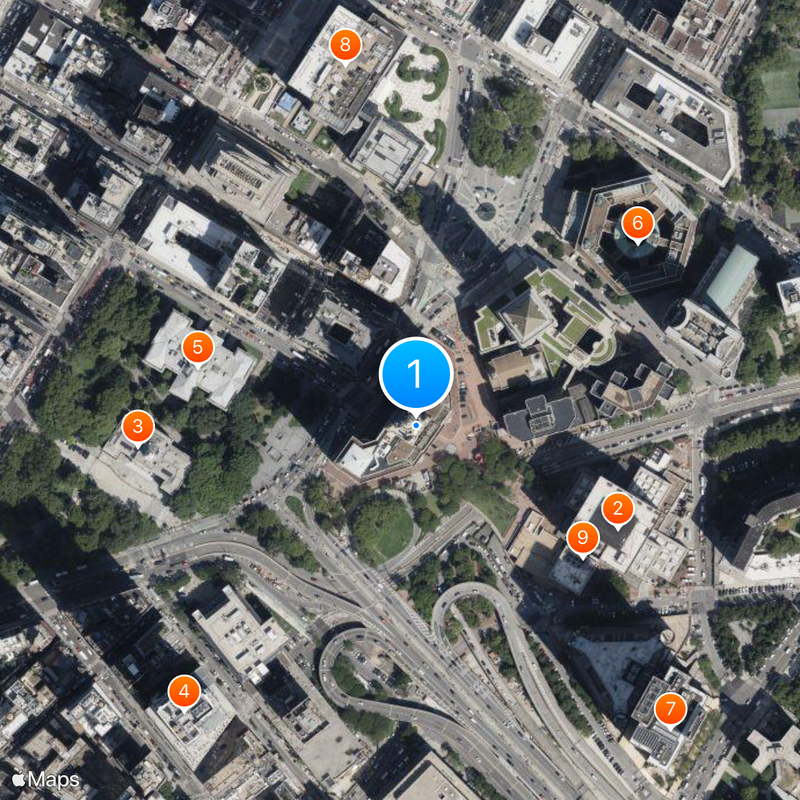 Manhattan Municipal Building Map