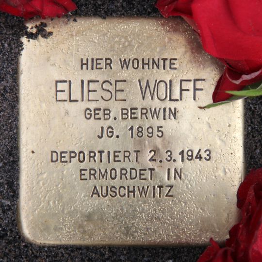 Stolperstein en memoria de Eliese Wolff