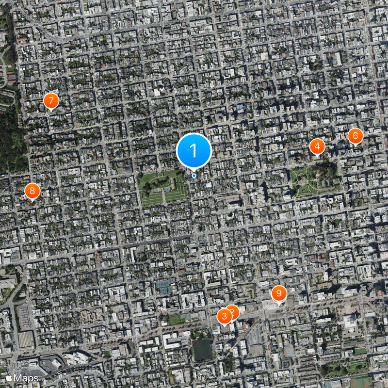 Pacific Heights Map