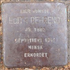 Stolperstein dedicated to Edith Behrend