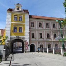 Most přes Zlatou stoku u Hradecké brány v Třeboni