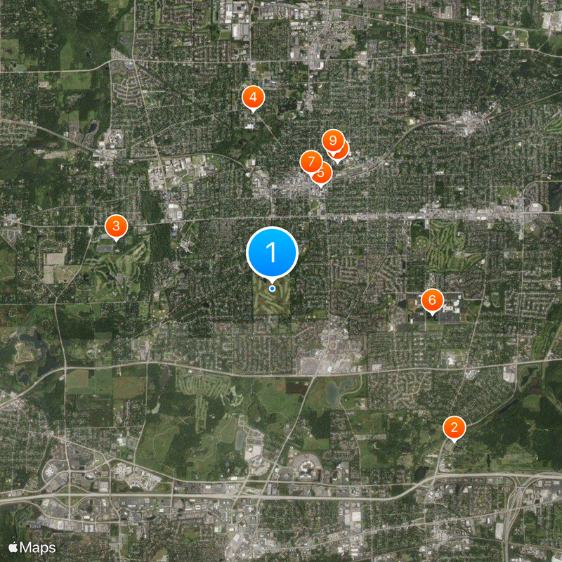 Chicago Golf Club Map
