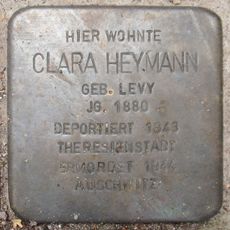 Stolperstein dedicated to Clara Heymann