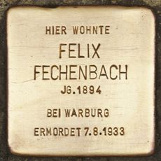 Stolperstein dedicated to Felix Fechenbach