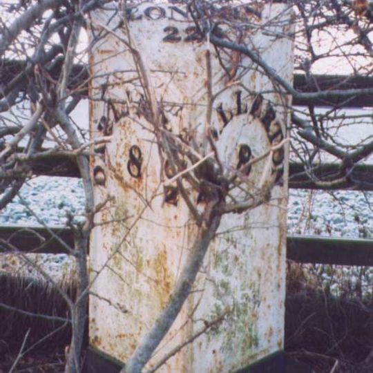 Milepost Approximately 30 Metres To South East Of High Enter Common Farm
