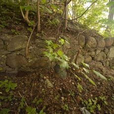 Ruiny zamku - fragmenty murów przyziemia