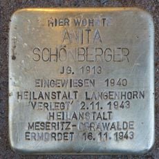 Stolperstein en memoria de Anita Schönberger