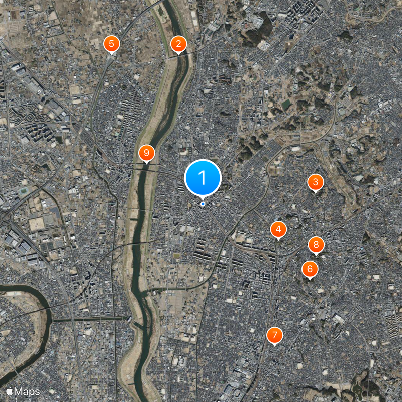 Minami-Nagareyama Station Map