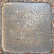 Stolperstein dedicated to Selma Menke
