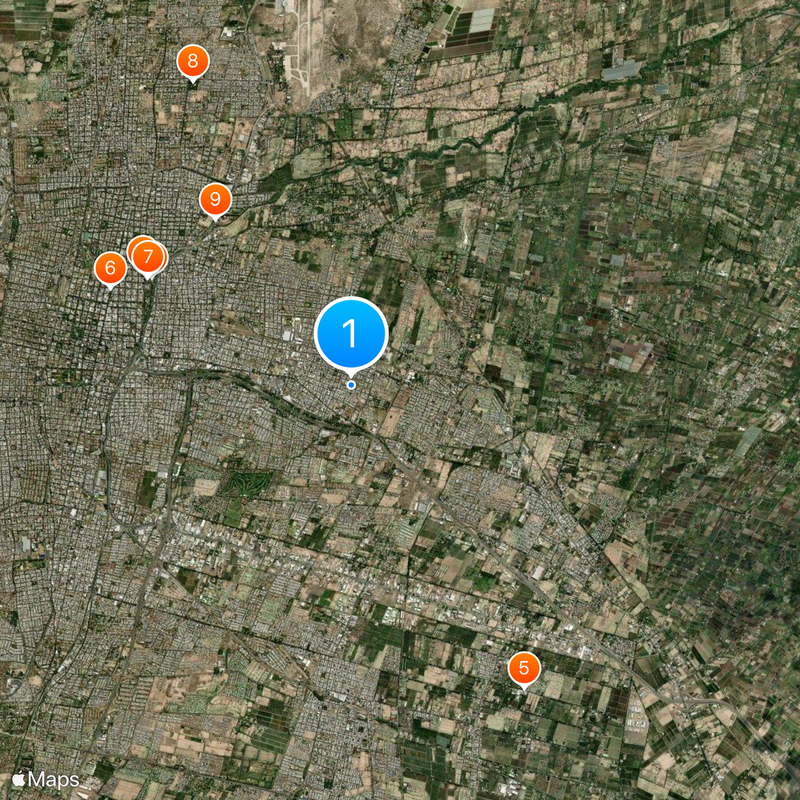 Guaymallén Department Map