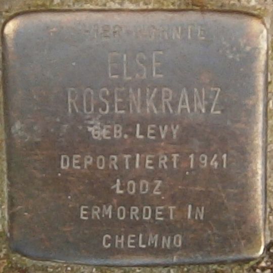 Stolperstein dedicated to Else Rosenkranz