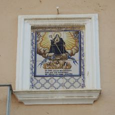 Ceramic panel of Saint Gertrude in Benimàmet