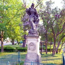 Statue of Saint Margaret in Obříství