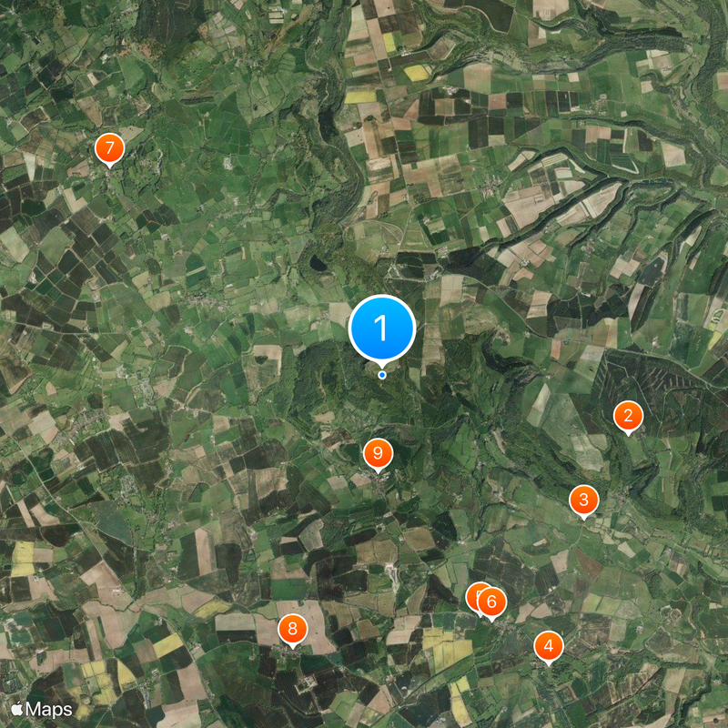 Kilburn White Horse Map