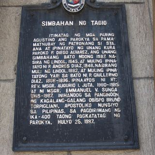Church of Taguig historical marker