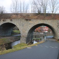 Railway bridge over the Konopišťský potok in Poříčí nad Sázavou