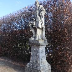 Socha Arése v zámeckém parku zámku Jaroměřice nad Rokytnou