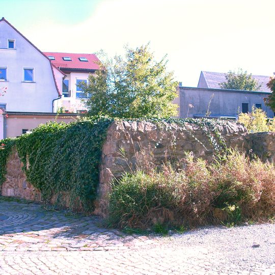 Letzte Reste der Stadtmauer Goethestraße 12