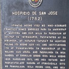 Hospicio de San Jose historical marker