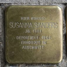 Stolperstein dedicated to Susanna Sanders