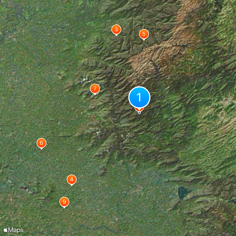 Parc national de Silent Valley Carte