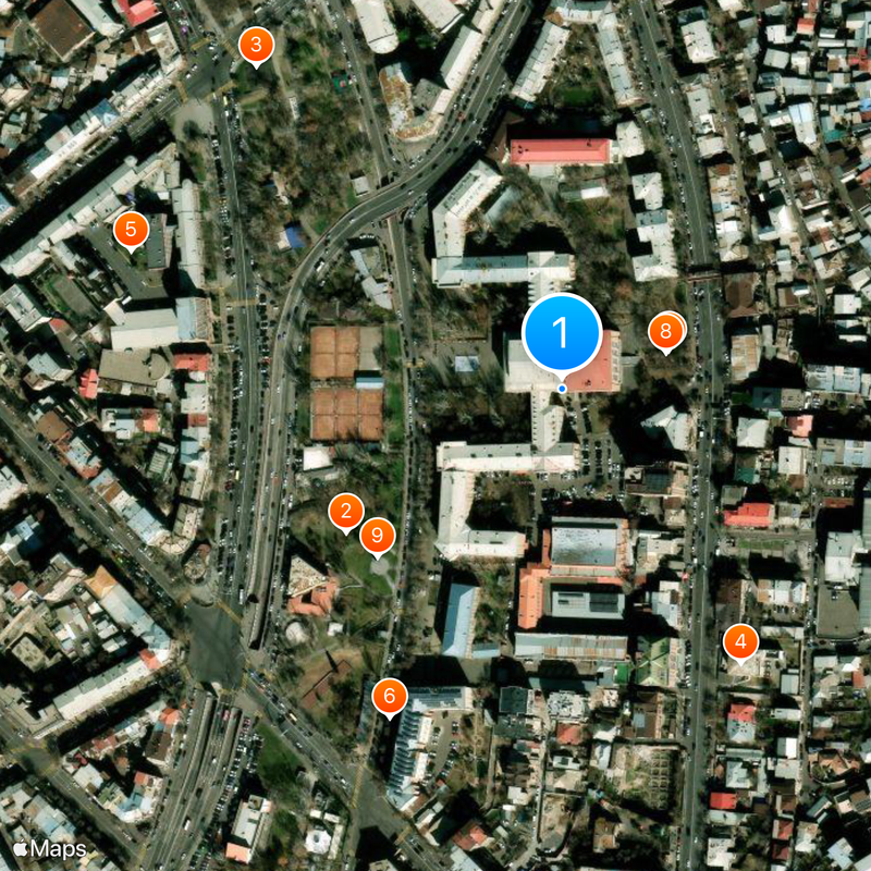 Yerevan State University Map