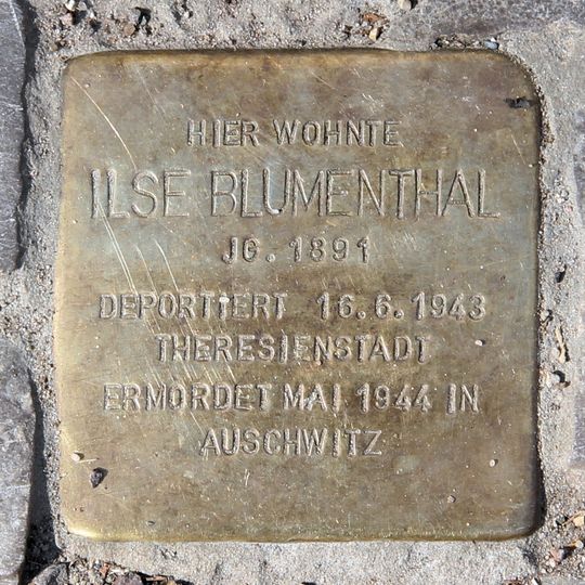 Stolperstein dedicated to Ilse Blumenthal