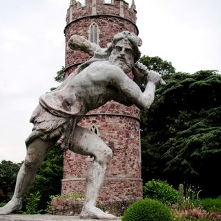 Hercules statue at Goldney House