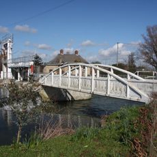 Footbridge across the weir