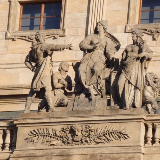 Sousoší Drama na Národním divadle v Praze