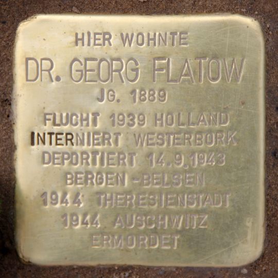 Stolperstein voor Georg Flatow