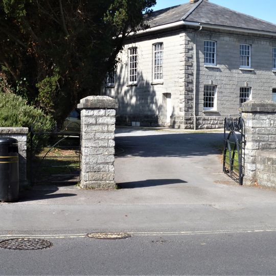 Gate Piers And Gates On Roadside At Driveway Entrance To Friends Meeting House