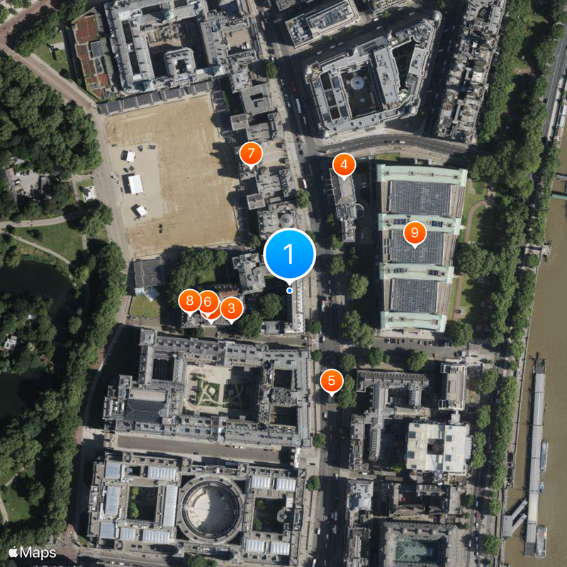 Cabinet Office Map