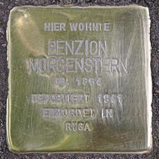 Stolperstein en memoria de Benzion Morgenstern